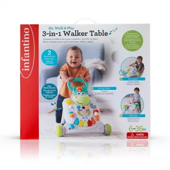 B-KIDS Pusher 3 en 1 caballo Infantino Grow-with-Me actividad