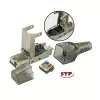 Techly 101911 RJ45 Cat6a 10G Conector modular sin herramientas, STP