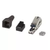 Techly 101911 RJ45 Cat6a 10G Conector modular sin herramientas, STP