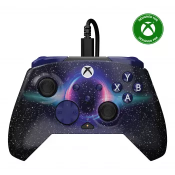 Mando con cable Turtle Beach Rematch Advanced para Xbox y PC, Dark Cosmos (TBC-2404-05)
