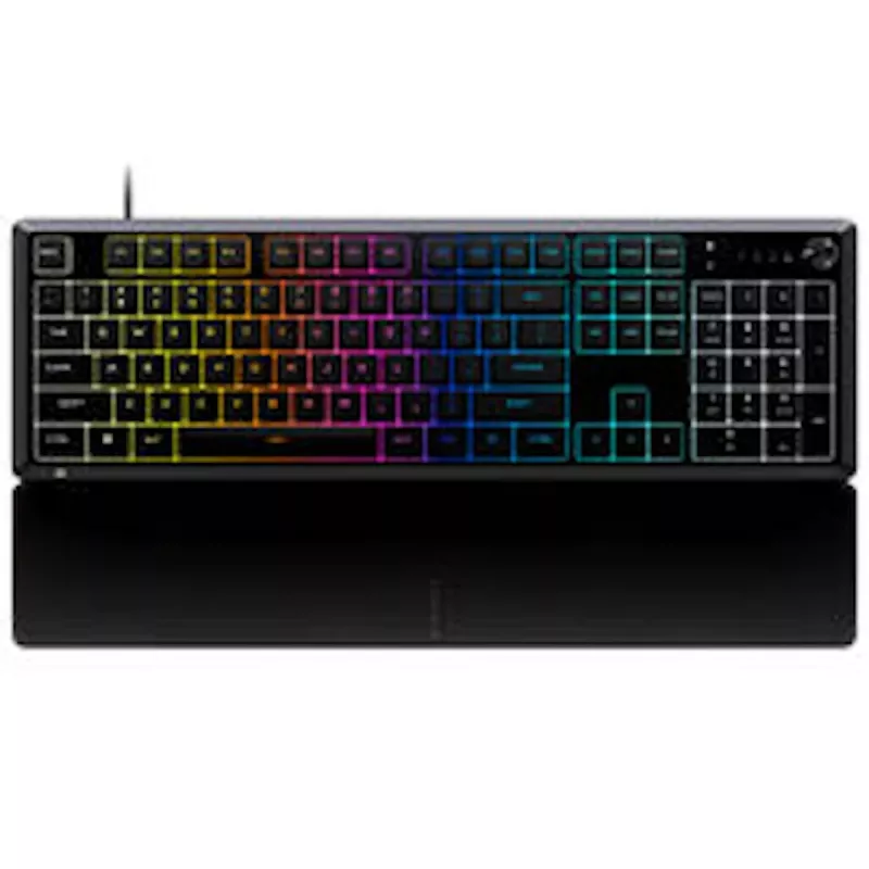 CORSAIR SKIFF 100 Teclado gaming, RGB de 10 zonas, protección contra salpicaduras IP42 - Negro