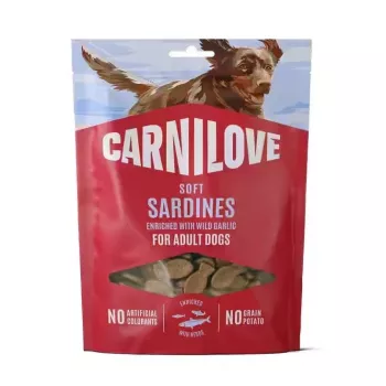 CARNILOVE perro snack SOFT sardinas con ajo de oso 200 g