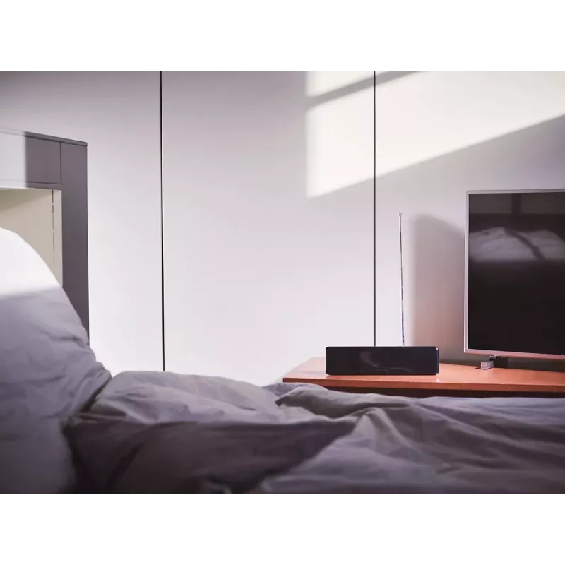 Philips SDV5225/12 antena de interior para TV con ganancia ajustable, cable coaxial de 1,8 m, 75 ohmios, filtro 3G/4G, DVB-T/T2