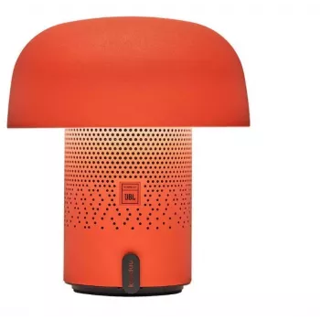 KOODUU Sensa Play Altavoz Bluetooth portátil con lámpara LED RGB regulable, protección contra salpicaduras IPX4, emparejamiento TWS, USB-C, Naranja