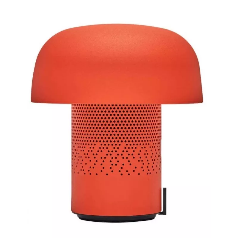 KOODUU Sensa Play Altavoz Bluetooth portátil con lámpara LED RGB regulable, protección contra salpicaduras IPX4, emparejamiento TWS, USB-C, Naranja