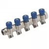 Caleffi Serie 5R Válvula mezcladora termostática 3/4 pulgadas NPT entrada x 1/2 pulgadas NPT salida, latón sin plomo, ASSE 1017