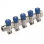 Caleffi Serie 5R Válvula mezcladora termostática 3/4 pulgadas NPT entrada x 1/2 pulgadas NPT salida, latón sin plomo, ASSE 1017