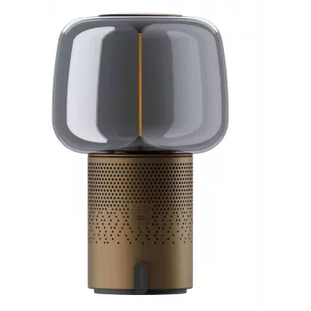 KOODUU Serena Play lámpara LED portátil con altavoz Bluetooth marrón