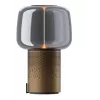 KOODUU Serena Play lámpara LED portátil con altavoz Bluetooth marrón