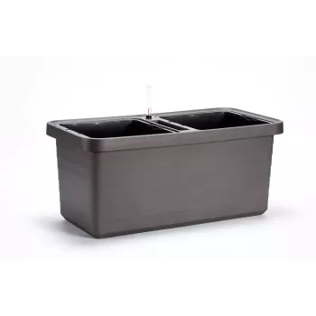 URBALIVE BERBERIS DUO jardinera con autorriego 78 x 39 cm gris