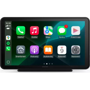 SENCOR SCT M760 BWT 7 pulgadas 2DIN CarPlay Android Auto Bluetooth Radio de coche con entrada de cámara de marcha atrás