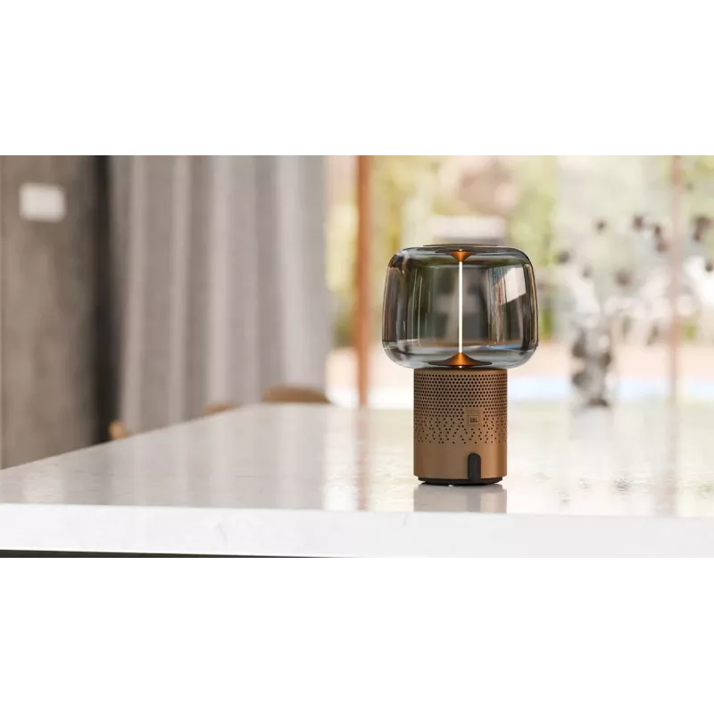 KOODUU Serena Play Lámpara LED portátil con altavoz Bluetooth gris
