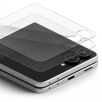 Ringke Cover Display Pro pack de 2 protectores de pantalla de cristal templado para Galaxy Z Flip 8 - transparente
