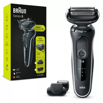 BRAUN maquinilla de afeitar Series 5 51-W1500s afeitadora en húmedo y en seco negra