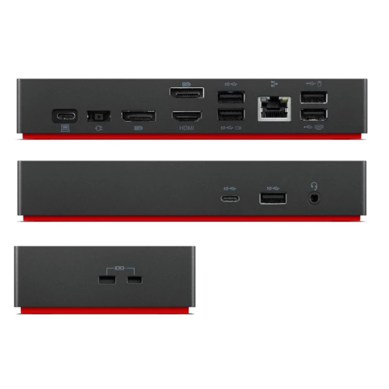 Lenovo Renewed ThinkPad Universal USB-C Dock 40AY 90W Reacondicionado con fuente de alimentación