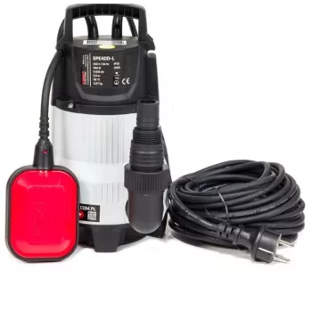 NAC bomba sumergible para aguas sucias 400W SPE40D-L con interruptor de flotador, 7500 L/h, 5 m de altura de elevación