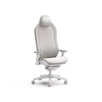 Silla gaming Fractal Design Refine 2 Fabric Light, gris claro/blanco