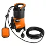 NEO TOOLS 04-745 bomba sumergible para aguas sucias 400W, 8000 l/h, 5 m de altura de elevación, interruptor de flotador, cable de 10 m