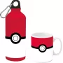 Pokemon botella de aluminio 500ml con set de vaso de cerámica