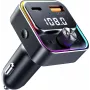 Transmisor FM Bluetooth SENCOR SWM 3000 con USB-A QC3.0, USB-C PD 3.0, reproducción MP3, manos libres, Siri y Google Assistant