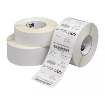 Zebra Z-Perform 1000T - blanco - papel - transferencia térmica - permanente - cuadrado