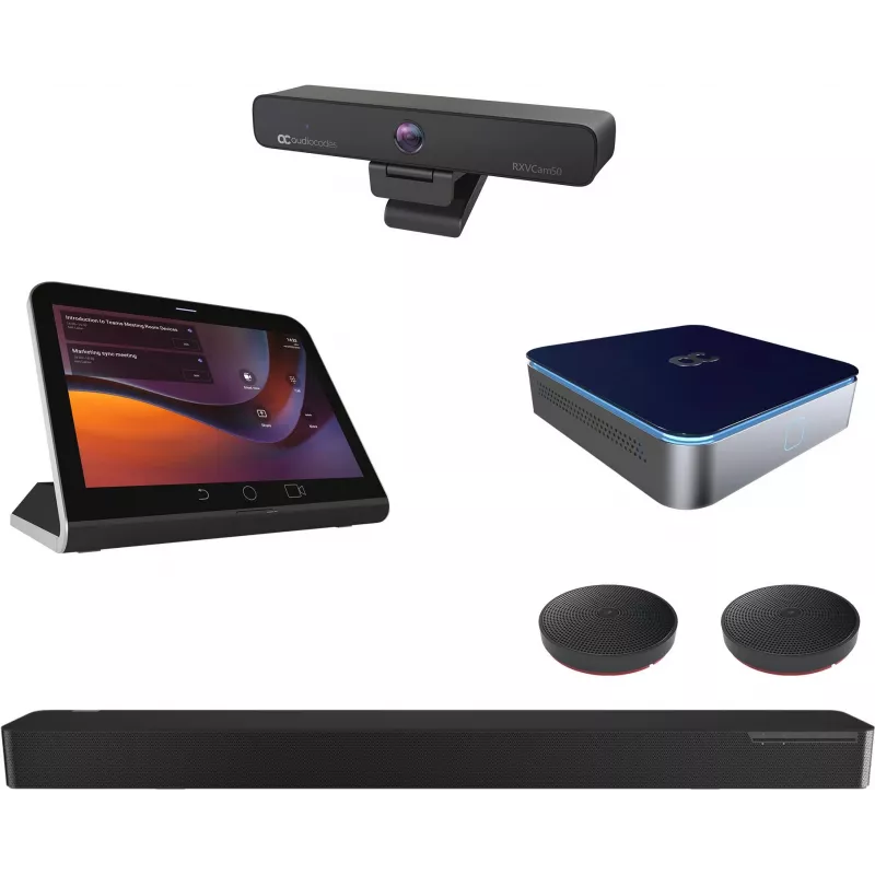 AudioCodes RXV200 para Microsoft Teams Room paquete para salas de reuniones medianas y grandes