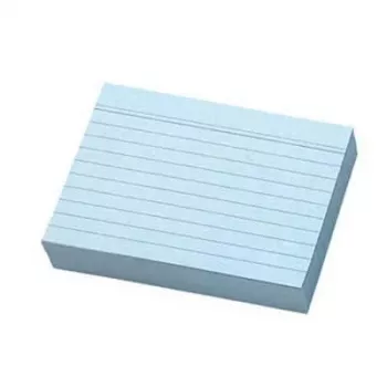 3rd Party 100 fichas DIN A6 azul rayado