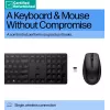 RENEW GOLD HP 655 Conjunto inalámbrico de teclado y ratón, resistente a salpicaduras - Negro - Inglés de EE. UU.