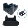 Unitech HT330 base de carga USB de 1 ranura con compartimento para batería adicional. Incluye fuente de alimentación. _x00D_