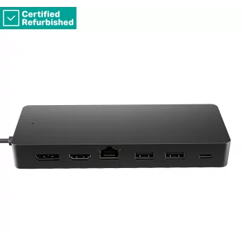RENEW GOLD HP Universal USB-C Multiport Travel Hub 65W - 2 x USB 3.2, 2 x USB-C, 1 x DP, 1 x HDMI, 1 x RJ-45, 1 año