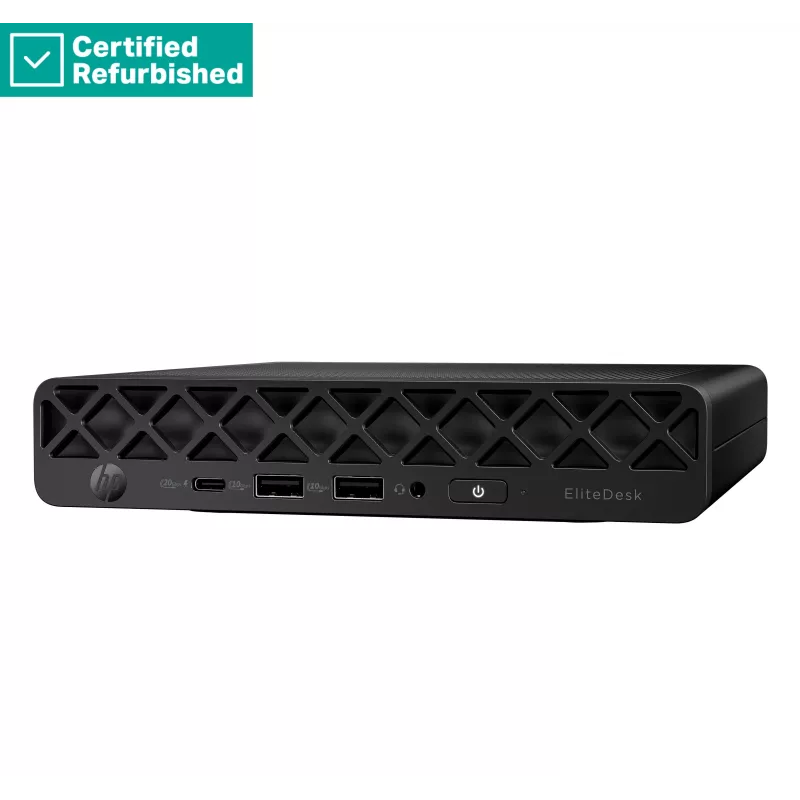 RENEW SILVER HP EliteDesk 8 G1i Mini - Ultra 9-285, 64GB, 1TB SSD, ratón USB, Win 11 Home, 1 año