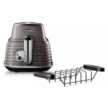De'Longhi Scultura CTZ2103BG tostadora de 2 ranuras, 900 W, dorado champán