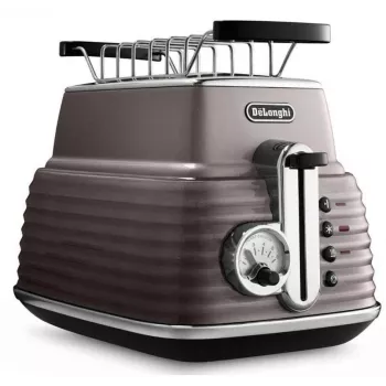 De'Longhi Scultura CTZ2103BG tostadora de 2 ranuras, 900 W, dorado champán