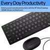 HP 320MK set de teclado y ratón USB con cable, resistente a salpicaduras - negro - EST
