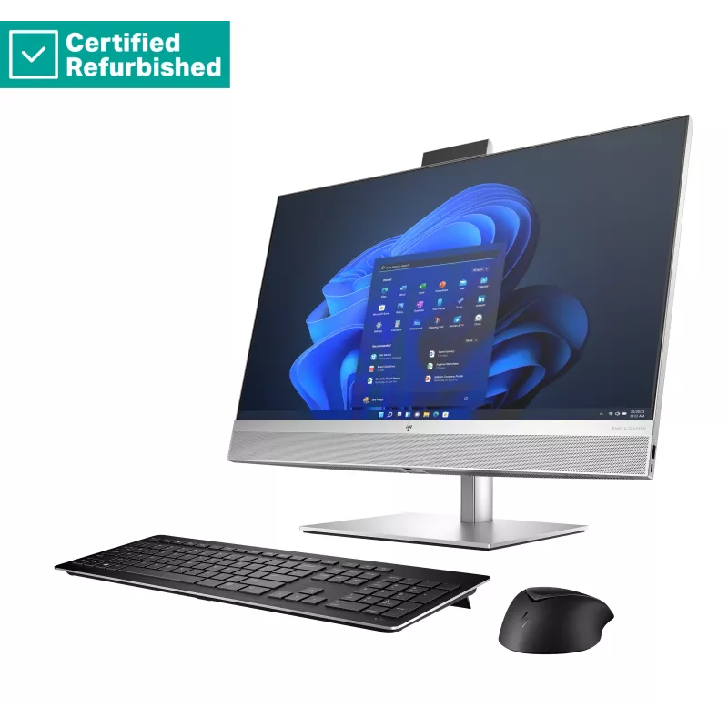 RENEW SILVER HP Elite 870 G9 AIO All-in-One 27 - i7-14700, 32GB, 1TB SSD, 27 inch FHD Non-Touch AG, FPR, altura ajustable, ratón USB, Win 11 Pro, 1 año (99A42ETR#ABZ)