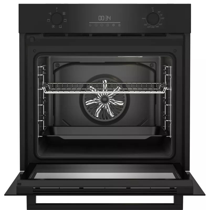 Horno BEKO BBIE17300B, clase energética A, ancho 60 cm, negro