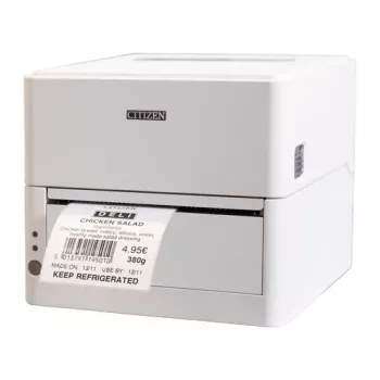 Citizen CL-H300SV impresora_ plata iónica USB blanco enchufe EU espacio para opcional