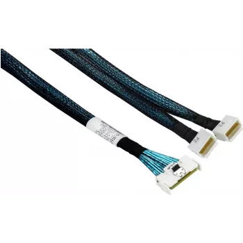 Supermicro CBL-MCIO-1255L4Y Cable MCIO x8 a 2 SlimSAS LP x4, recto, 55cm