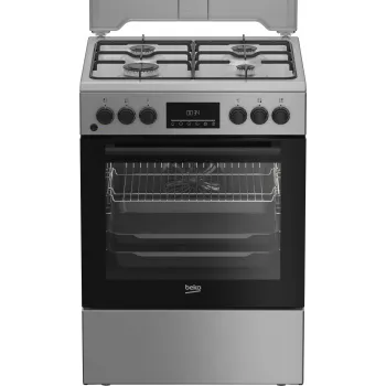 BEKO cocina FBM62320SDS, ancho 60 cm, A, gas/eléctrica, indicador LED