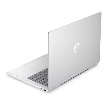 HP OmniBook 5 Flip NG AI 14-km0001nnx - Ultra 7 355, 32GB LPDDR5X 7467 on-board, 512GB, táctil/14,0 2K (1920x1200) OLED, Glacier Silver DF+ AI-Logo - 5MP IR TNR, sin adaptador de CA de 65W, Win 11 Home, 1 año