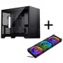 PHANTEKS XT M3 caja de PC, caja mini + ventilador D30 PWM Regular Airflow D-RGB, pack de 3, negro