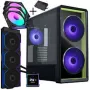 Lian Li LANCOOL 217 INF carcasa PC pack + HydroShift II LCD-S 360TL AIO + 3x ventilador UNI FAN SL-INF 120 Reverse Blade - negro