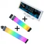 Lian Li Visual Upgrade Kit Strimer Wireless cable para placa base 24 pines RGB, controlador + cable GPU 12V-2x6 Wide y pantalla universal 8.8 - blanco