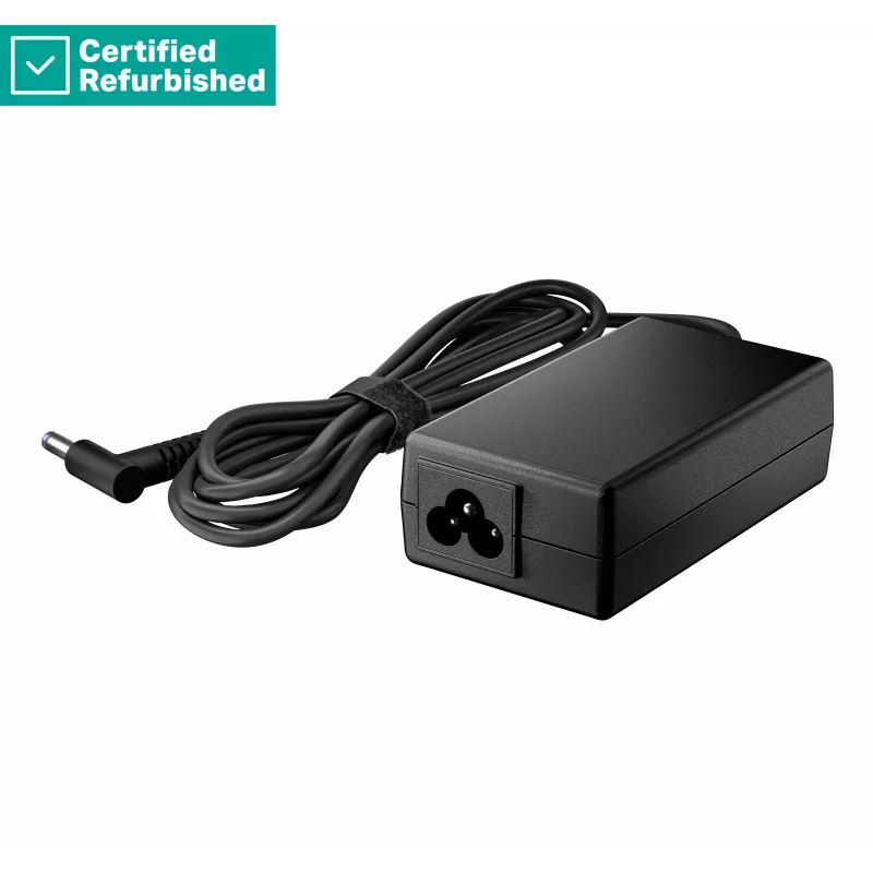 RENEW GOLD HP 65W Fuente de alimentación Smart AC Cargador para portátil conector macho hueco de 4,5 mm con adaptador de 7,4 mm / compatible con HP serie 200, ProBook serie 400/600, EliteBook serie 700/800