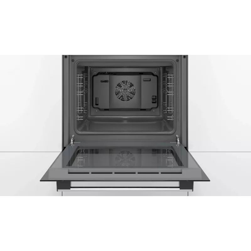 BOSCH Horno HBF010BR3S, ancho 60 cm, clase energética A, acero inoxidable