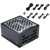 Phanteks Revolt 1200W Platinum Bundle, fuente de alimentación con kit de cables - negro