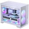 Carcasa de PC Phanteks XT M3, carcasa mini + ventilador D30 PWM Regular Airflow D-RGB, pack de 3, blanco