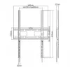 LH-GROUP soporte de pared vertical 37-75