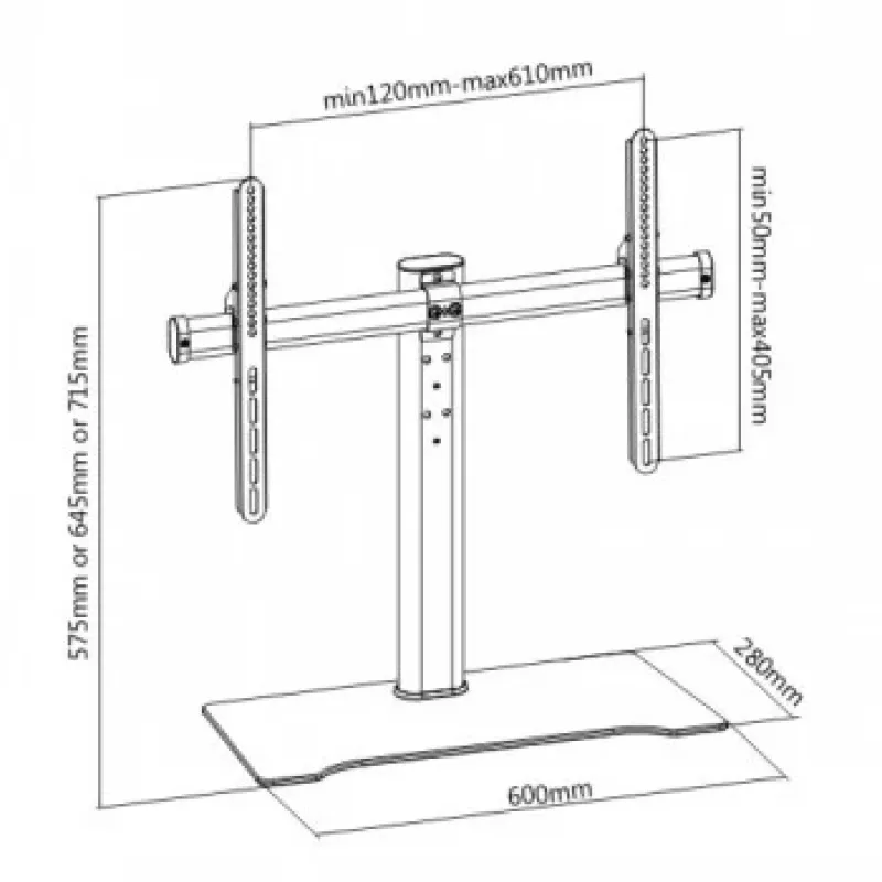 LH-GROUP Soporte de mesa 32-55