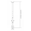 LH-GROUP Soporte de techo con brazo 23-70